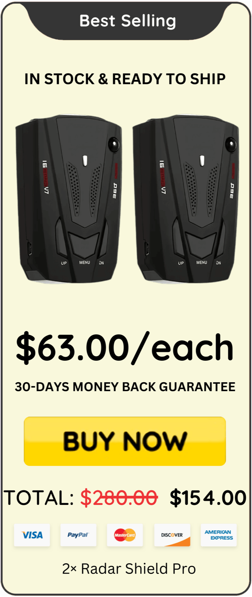 Radar Shield Pro offer best price